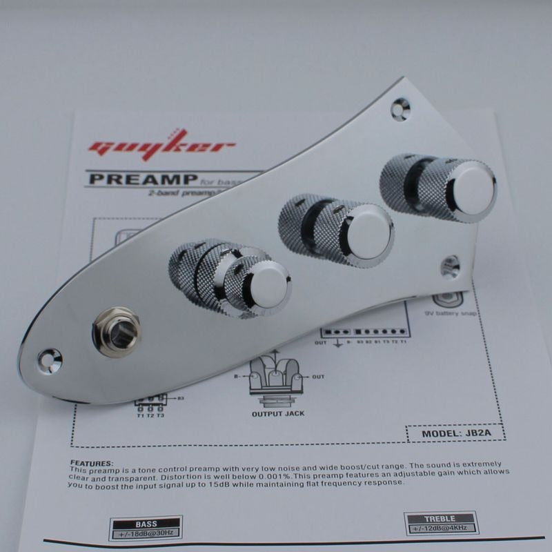 prewired jazz bass style control plate