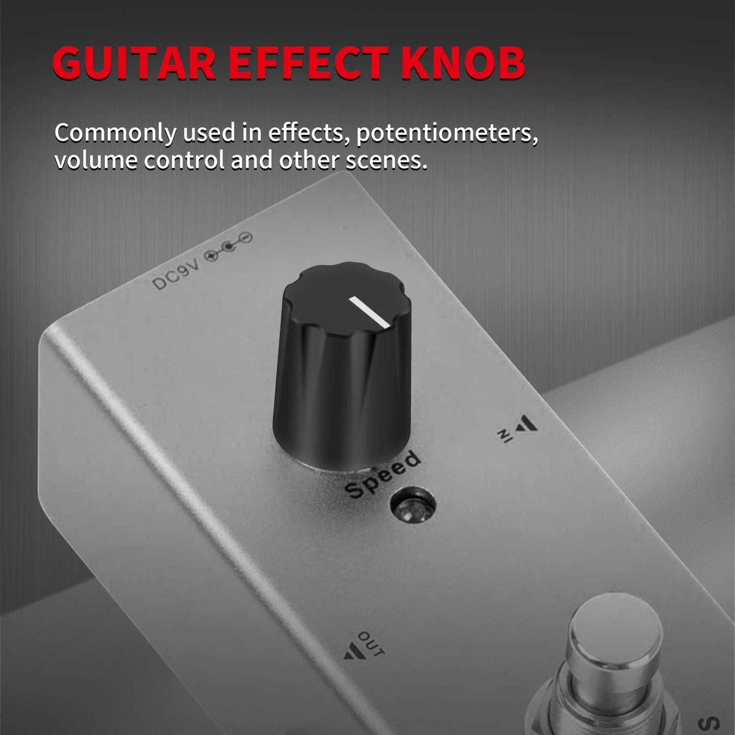 guitar pedal knobs - 10 pcs