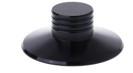 Record Player Balanced Metal Disc Stabilizer Weight Clamp Turntable Accessories Big River Hardware Black 