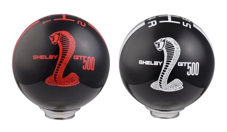 Resin Shift Knob Shelby Mustang GT500 5 Speed Red Gear Shift Knob Snake Pattern (Black+Red) Shift Knobs Big River Hardware 