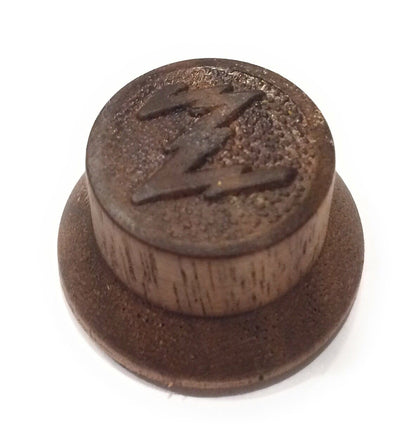 Retro Zenith Style Custom Guitar Knobs - Strat Style Wood Knob - Walnut Guitar Control Knob Big River Hardware 