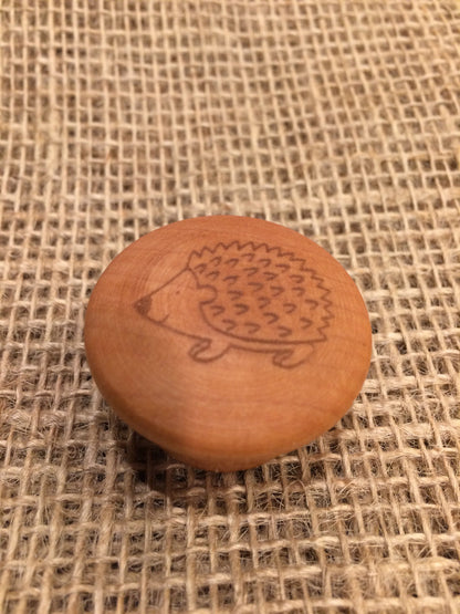 Rustic Cabinet Pulls Laser Engraved -Hedgehog Home Knobs Big River Hardware 