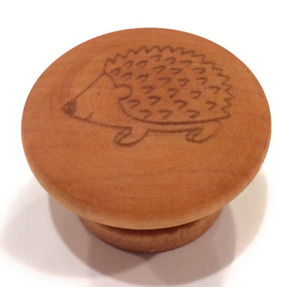 Rustic Cabinet Pulls Laser Engraved -Hedgehog Home Knobs Big River Hardware 