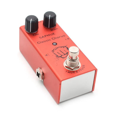 SAPHUE Electric Guitar Classic Chorus Pedal Rate/Width Knob Effect Pedal Effect Pedal Big River Hardware 