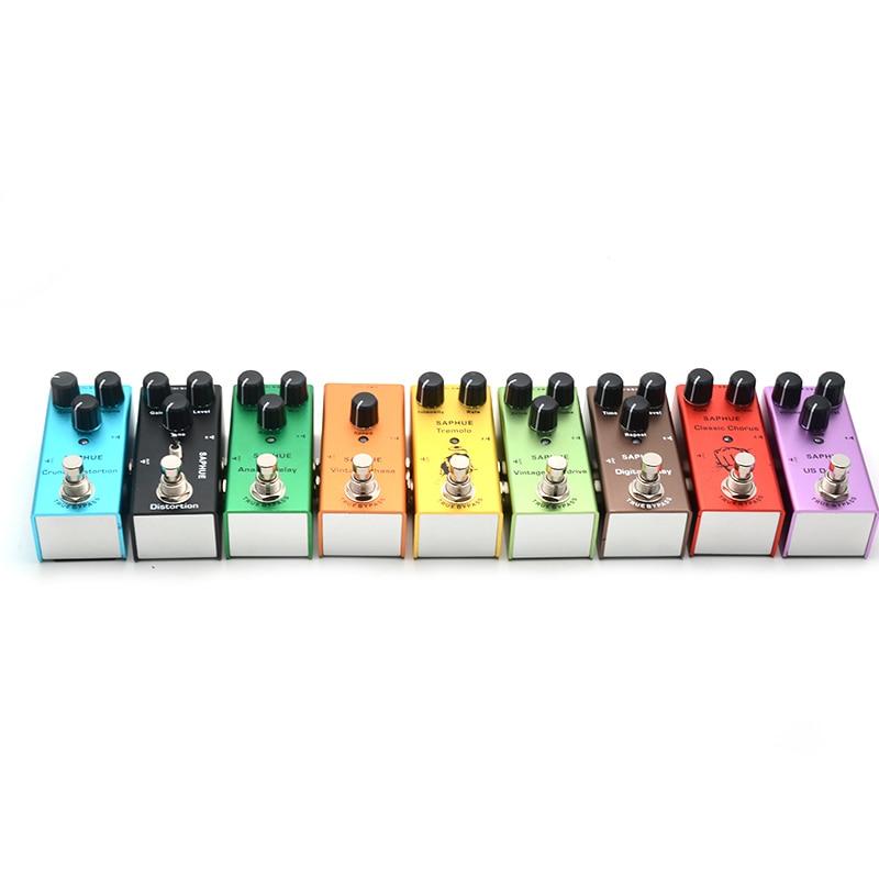 SAPHUE Electric Guitar Tremolo Intensity/Rate Knob Effect Pedal Mini Single Type DC 9V True Bypass multieffects Big River Hardware 