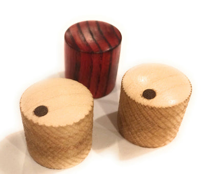 Set of 2 Tele Style Wood Barrel Custom Guitar Knobs Guitar Control Knob Big River Hardware Custom Collection 