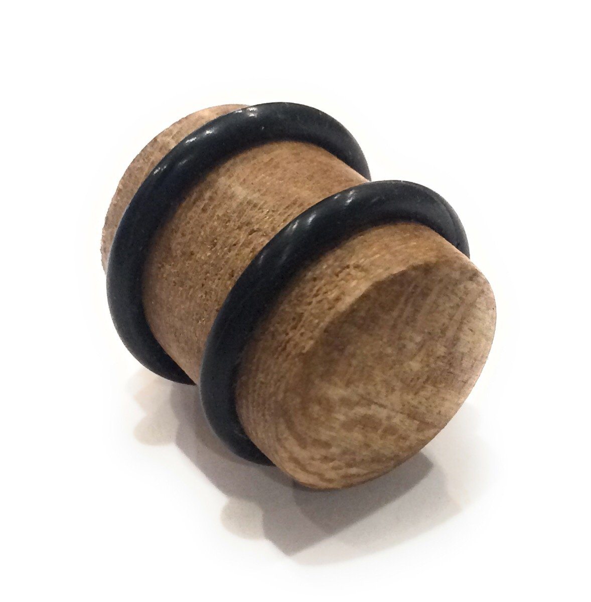 Set of 2 Tele Style Wood Barrel Custom Guitar Knobs with Rubber Grippers Guitar Control Knob Big River Hardware 
