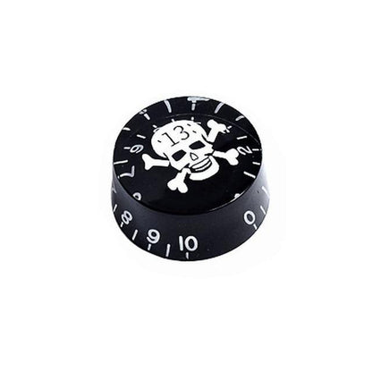 Skull Guitar Knob guitar knobs Big River Hardware White Skull Black 