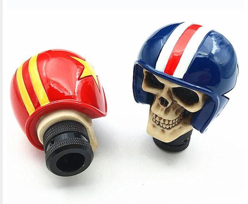 Skull Stick Shift Head Gear Knob Soldier Hat Shifter Fit for Most Manual Cars Shift Knobs Big River Hardware 