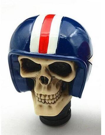 Skull Stick Shift Head Gear Knob Soldier Hat Shifter Fit for Most Manual Cars Shift Knobs Big River Hardware Blue 