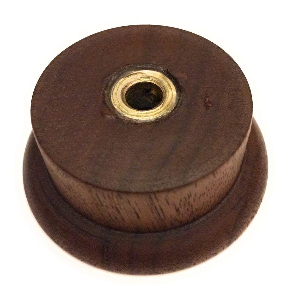 Solid Walnut Reproduction 1938 Zenith Shutter Dial Tuning Style Radio Knob Knob Big River Hardware 