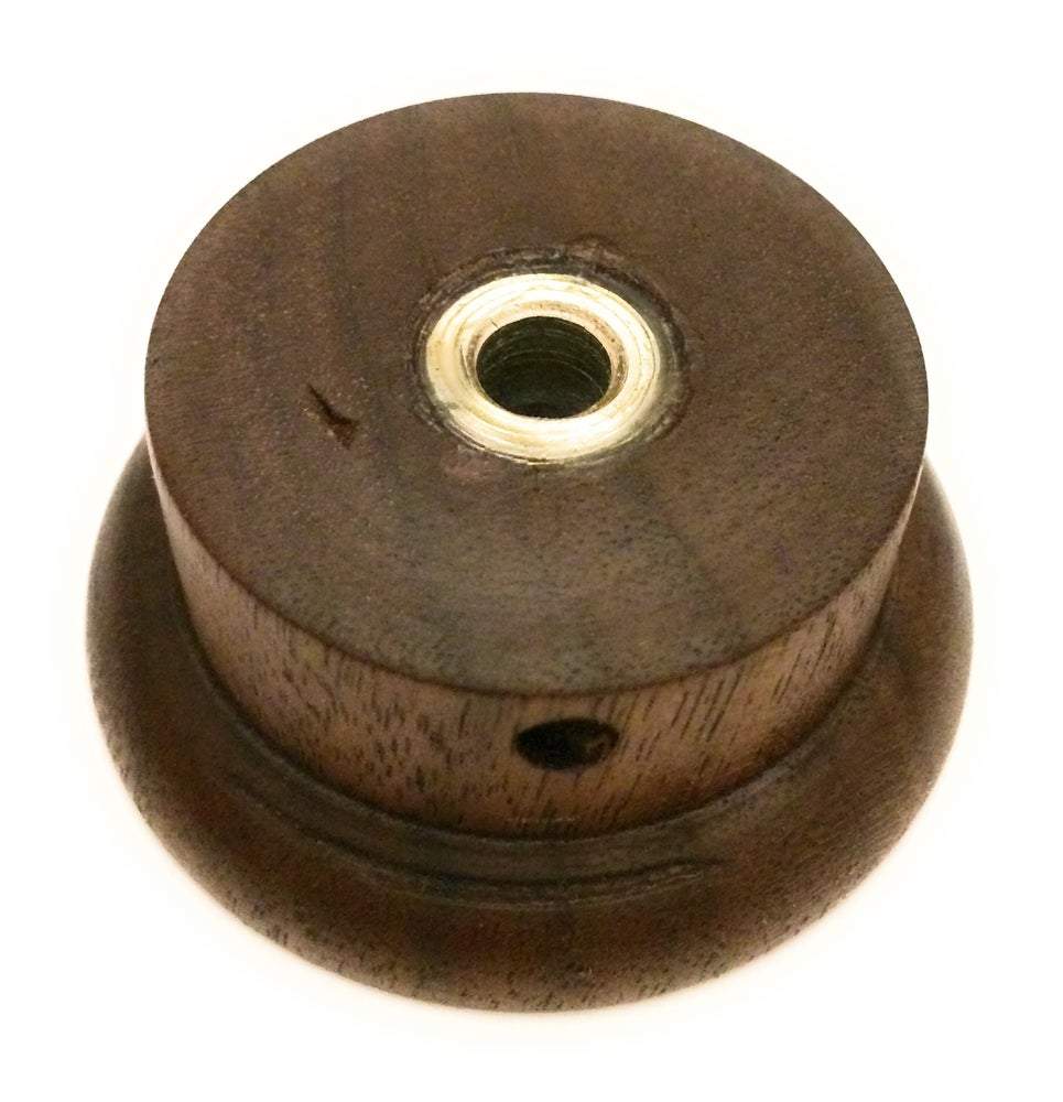 Solid Walnut Reproduction 1938 Zenith Shutter Dial Tuning Style Radio Knob Knob Big River Hardware Solid Walnut Reproduction 1938 Zenith Shutter Dial Tuning Style Knob 