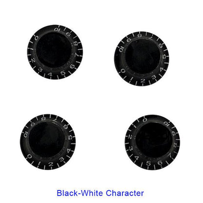 Speed Volume Tone Control Knobs guitar knobs Big River Hardware Black-whitecharacter 