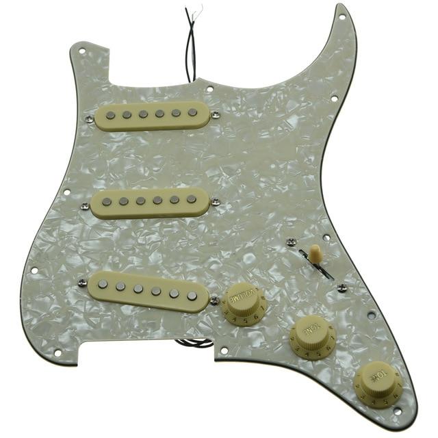 Strat Pickguard Custom Strat Pickguard Custom Big River Hardware Aged Pearl-IV 