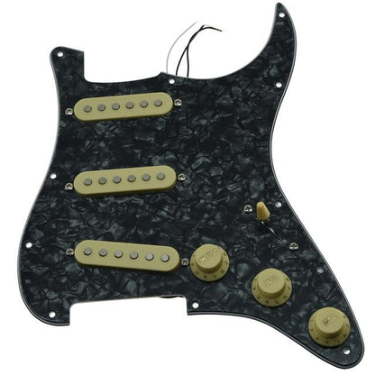 Strat Pickguard Custom Strat Pickguard Custom Big River Hardware Black Pearl-IV 