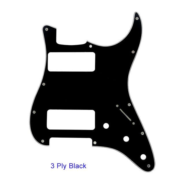 Stratocaster Guitar PICKGUARD Pickguard Big River Hardware 3Ply Black 