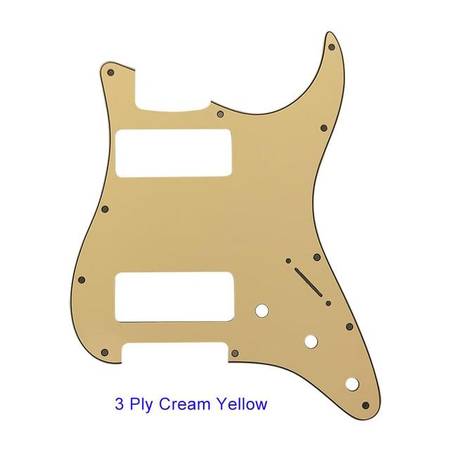 Stratocaster Guitar PICKGUARD Pickguard Big River Hardware 3Ply Cream Yellow 