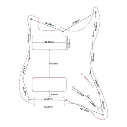 Stratocaster Guitar PICKGUARD Pickguard Big River Hardware 