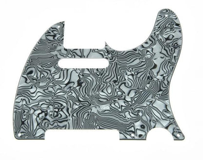 Telecaster Pickguard Telecaster Pickguard Big River Hardware White Black Shell 