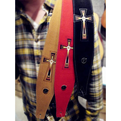 Two layer Leather Guitar Cross Strap High Quality Strap Guitar Strap Big River Hardware 