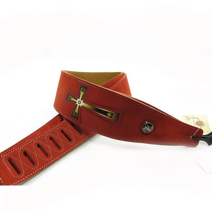 Two layer Leather Guitar Cross Strap High Quality Strap Guitar Strap Big River Hardware 