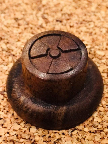 Walnut Wood Radio Active Knob - Antique Radio Repair Knob Big River Hardware 