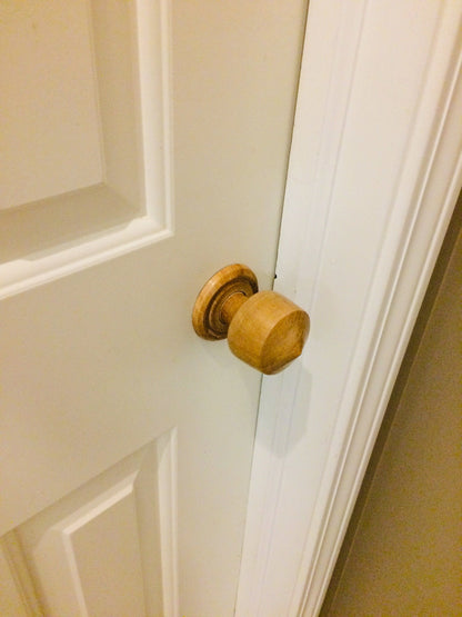 Wood Door Knob- Sycamore Knob Big River Hardware 