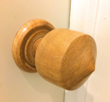 Wood Door Knob- Sycamore Knob Big River Hardware 