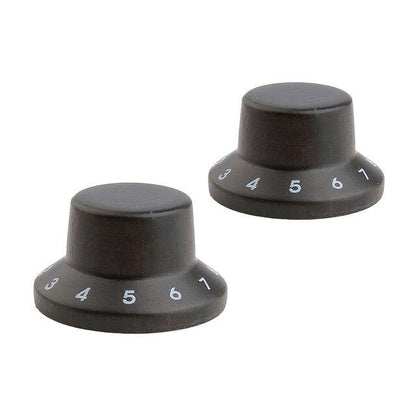 Wood Knobs LP/Strat Style Bell Knobs Guitar Control Knob Big River Hardware 2 pcs Rose Wood 