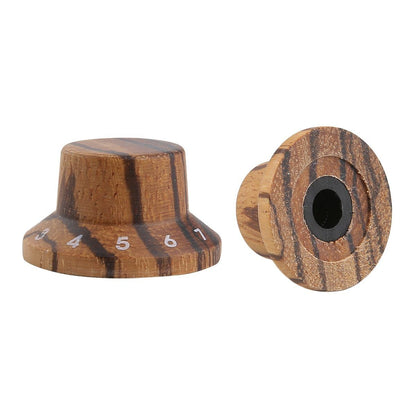 Wood Knobs LP/Strat Style Bell Knobs Guitar Control Knob Big River Hardware 