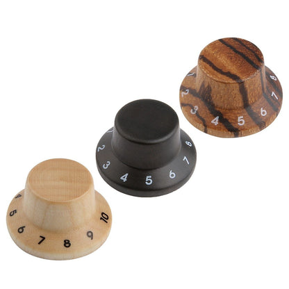 Wood Knobs LP/Strat Style Bell Knobs Guitar Control Knob Big River Hardware 