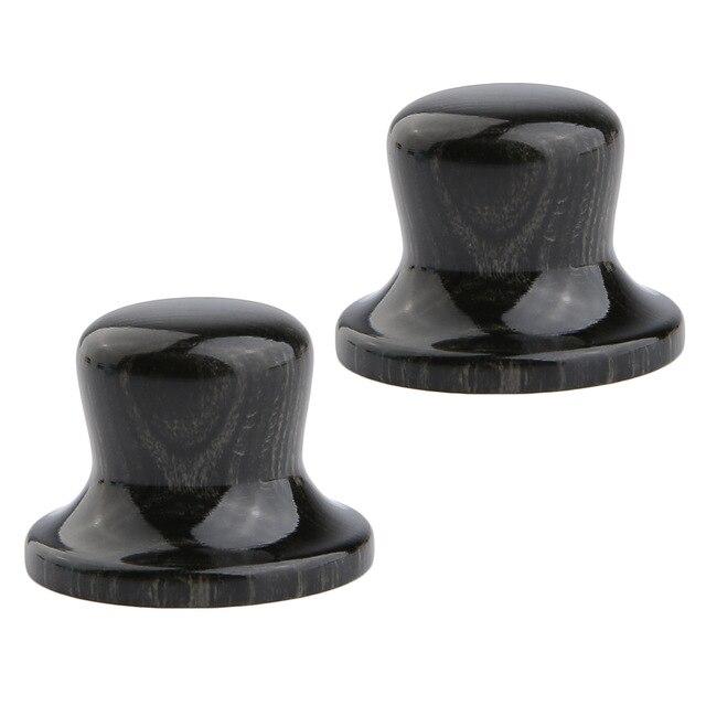 Wooden Top Hat Style Custom Guitar Knobs - Choose the wood type - Free Shipping Guitar Control Knob Big River Hardware 2pcs Compressed Wood 