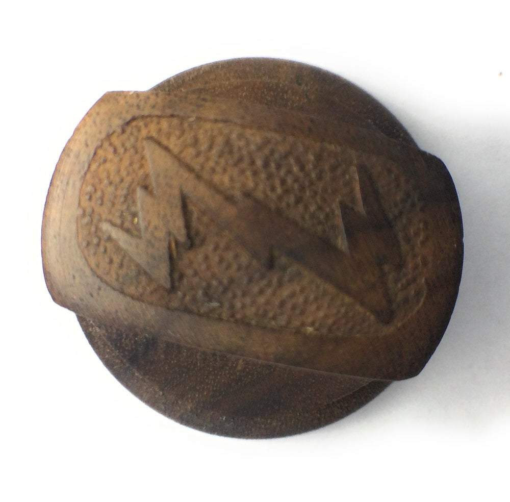 Zenith Large Pinch Solid Wood Reproduction Radio Knob- Antique Radio Repair Knob Big River Hardware 