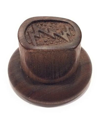 Zenith Small Pinch Solid Wood 1938 Reproduction Radio Knob Knob Big River Hardware 