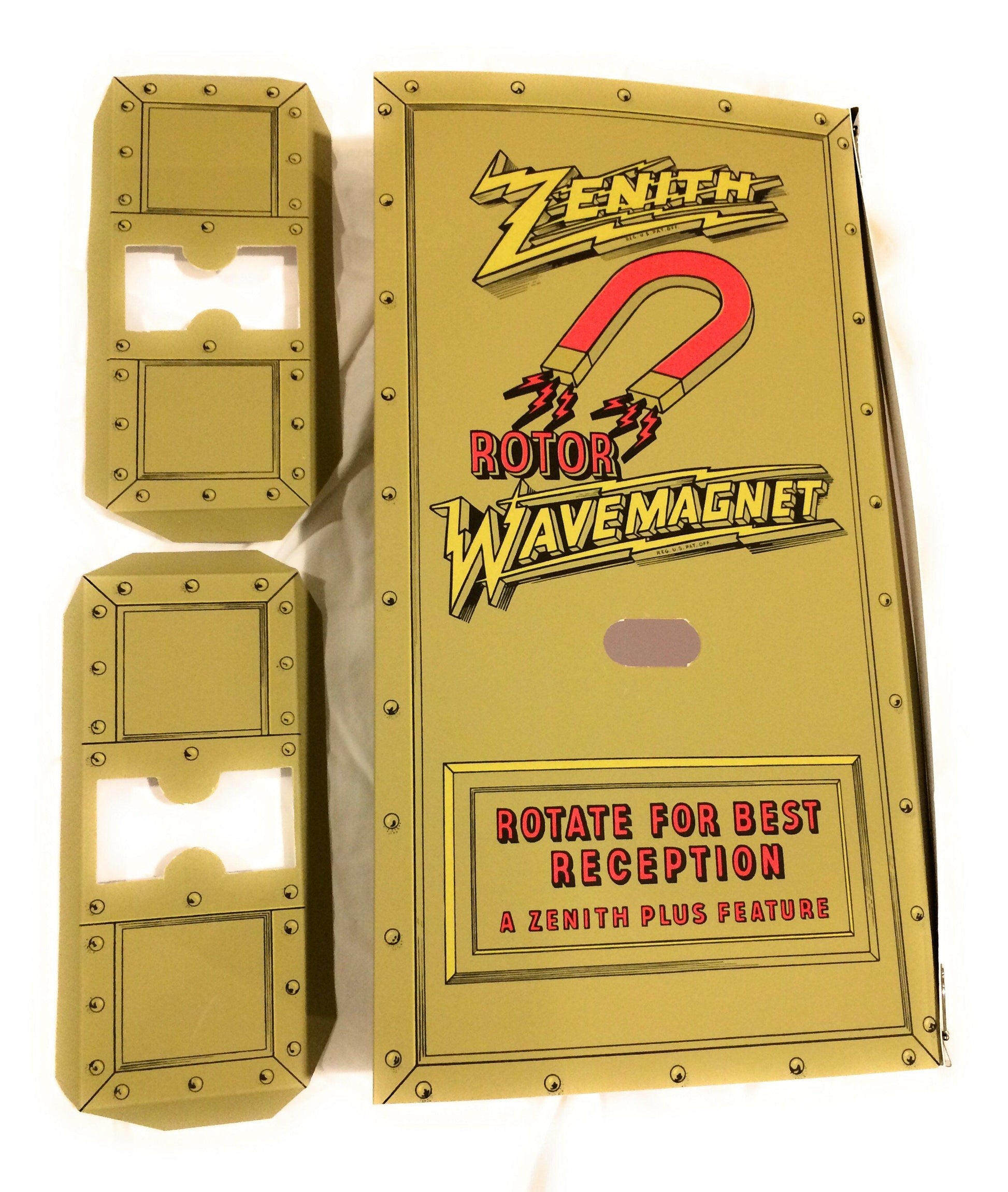 Zenith Wave Magnet Antenna Box -Antique Radio Repair Kit Radio Parts Big River Hardware 